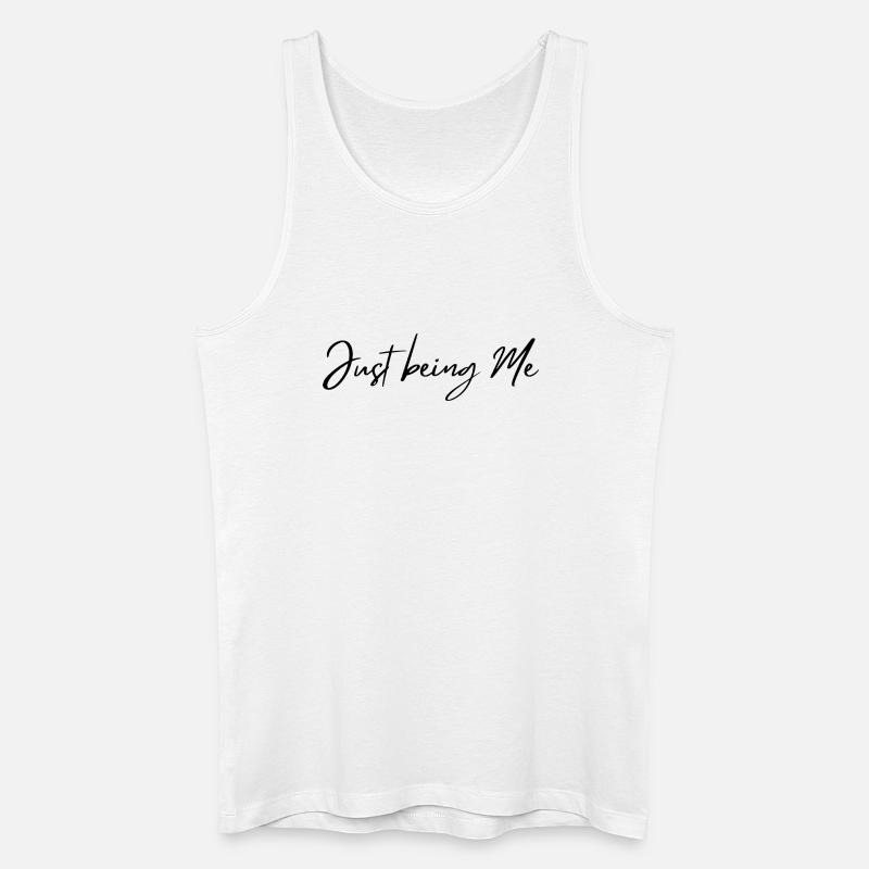 Einfach ich selbst sein - Männer Bio Tank Top - Weiß