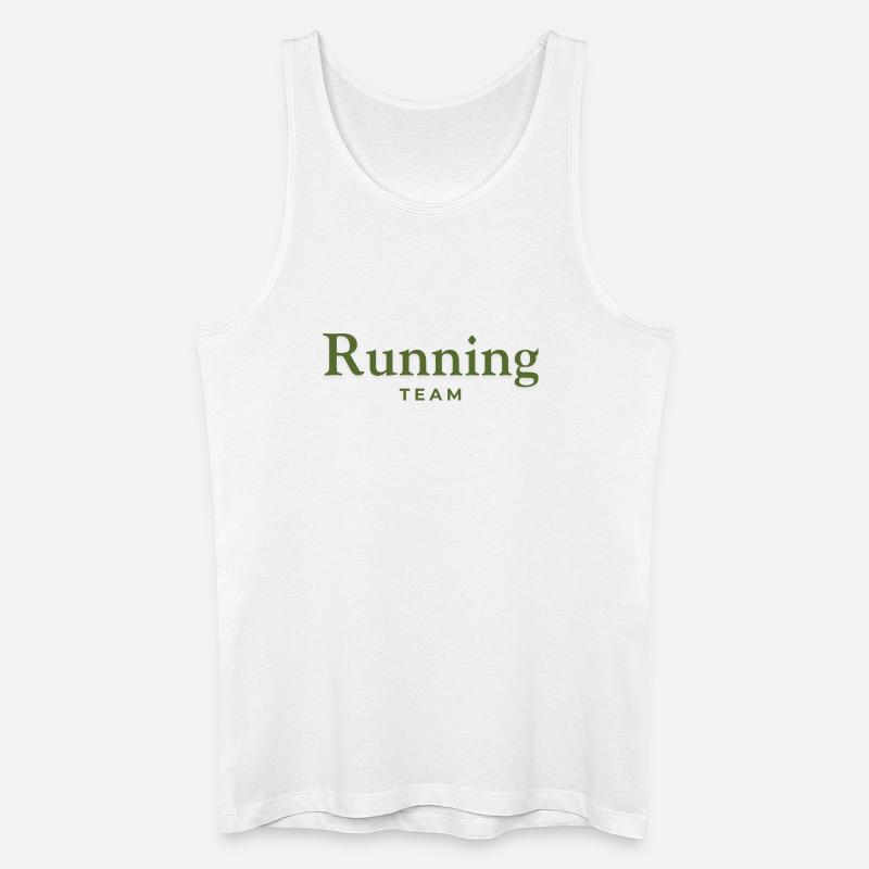 Running Team - Männer Bio Tank Top - Weiß