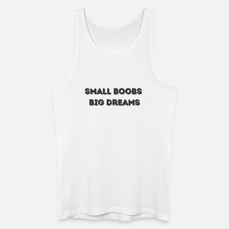 Kleine, große Träume - Männer Bio Tank Top - Weiß