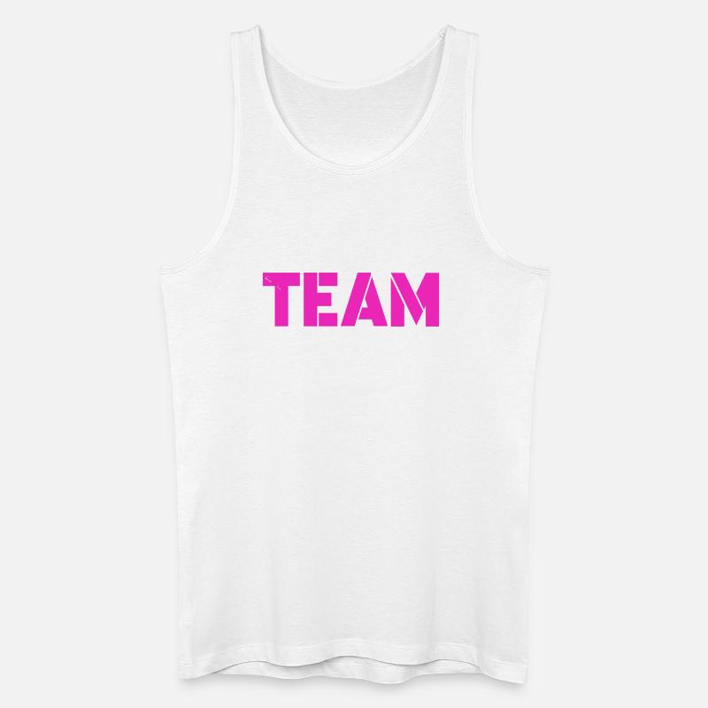 team_1 - Männer Bio Tank Top - Weiß