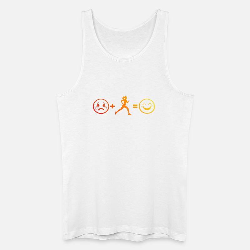 Geschenkidee für eine Running mit Running - Männer Bio Tank Top - Weiß