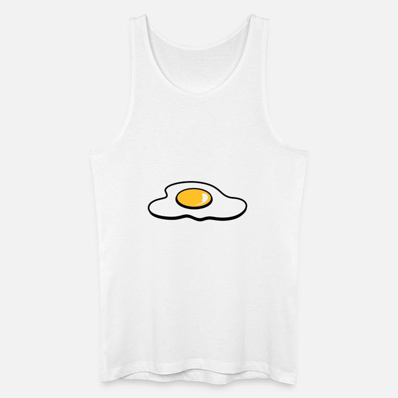 Ein Spiegelei - Männer Bio Tank Top - Weiß