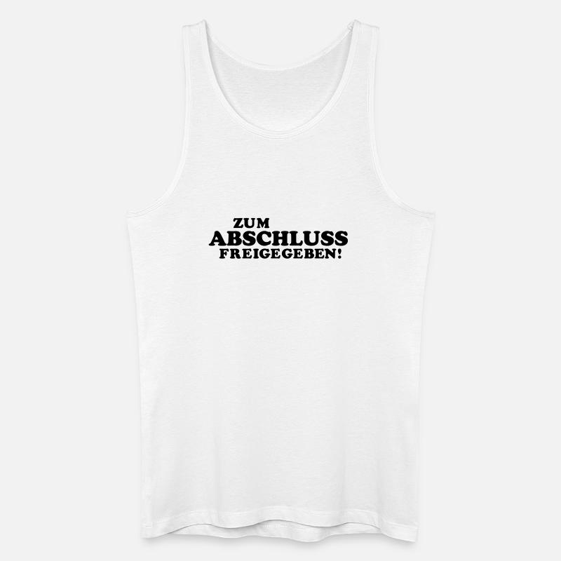 abitur spruch - Männer Bio Tank Top - Weiß