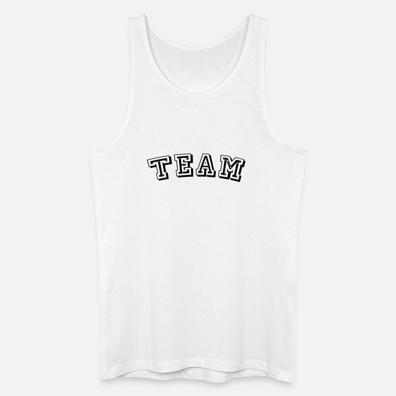 TEAM Design - Männer Bio Tank Top - Weiß