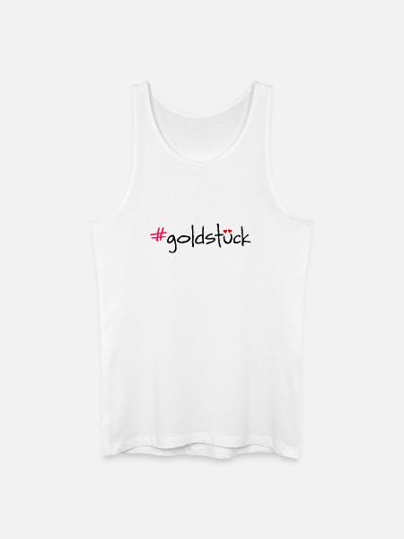 #goldstück - Men’s Organic Tank Top - white