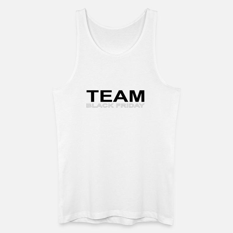 Team Black Friday - Männer Bio Tank Top - Weiß