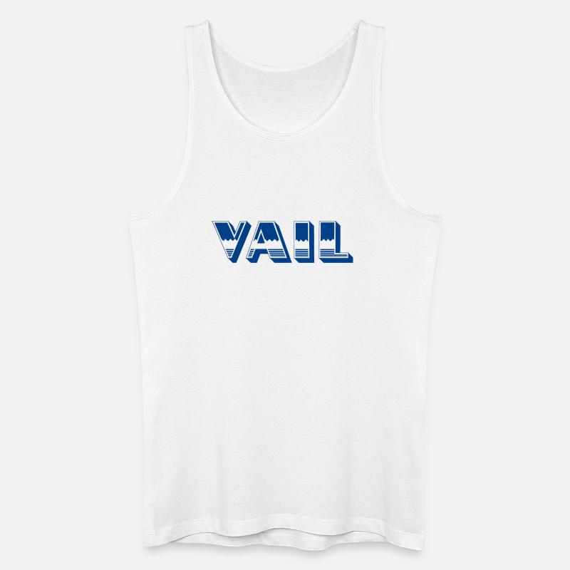 VAIL - Männer Bio Tank Top - Weiß