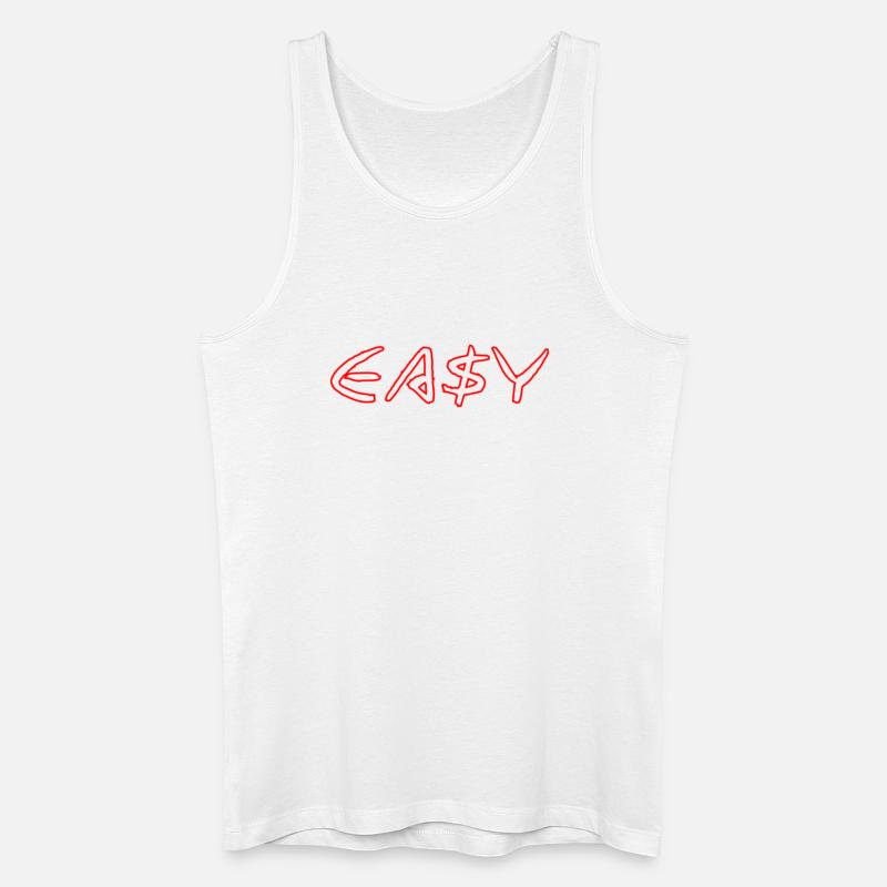 EASY - Männer Bio Tank Top - Weiß