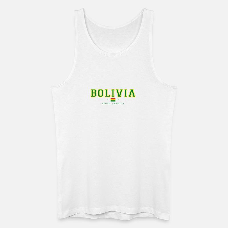 Bolivia - Männer Bio Tank Top - Weiß