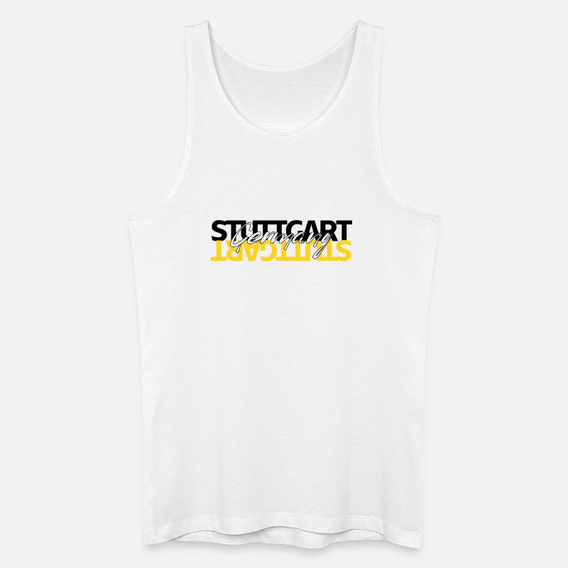 Stuttgart Germany - Männer Bio Tank Top - Weiß