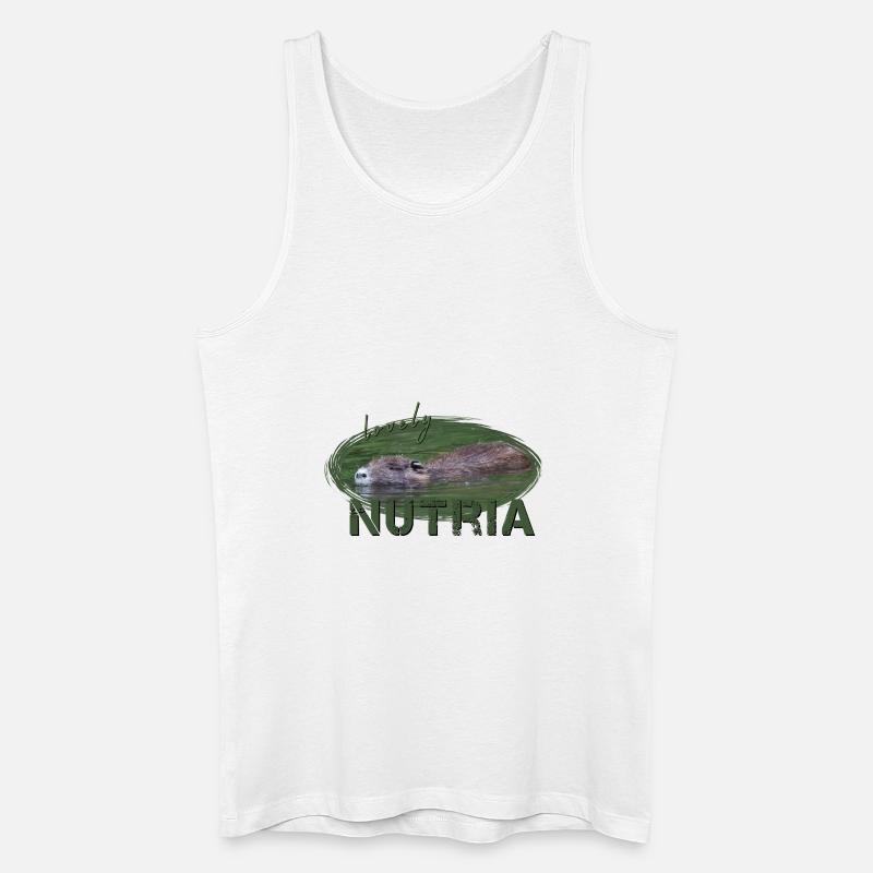Nutria Biber Biberratte Wasserratte - Männer Bio Tank Top - Weiß
