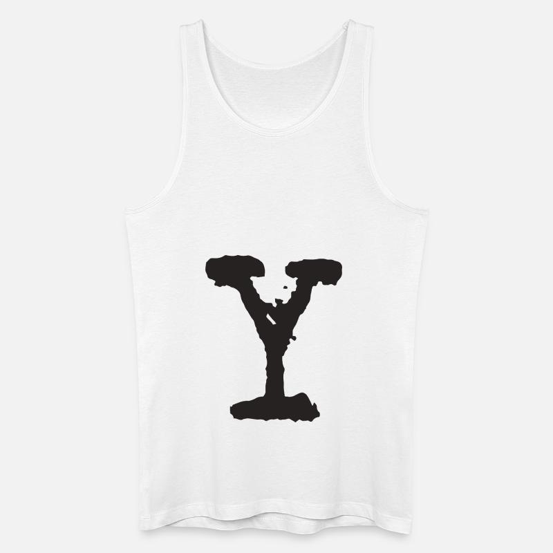 Y - Männer Bio Tank Top - Weiß