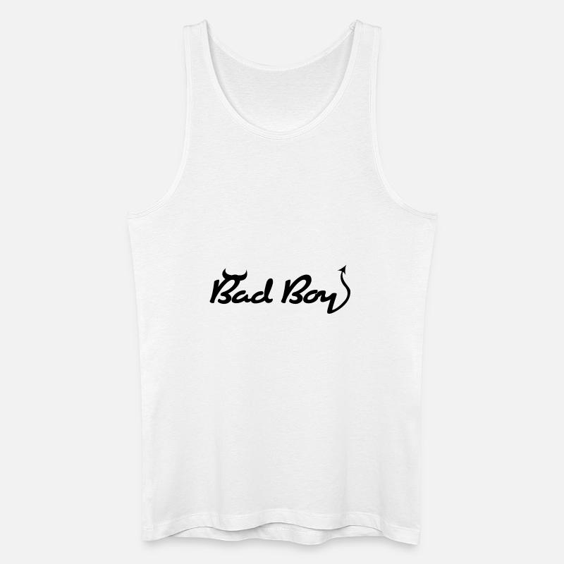 Böser Junge! - Männer Bio Tank Top - Weiß