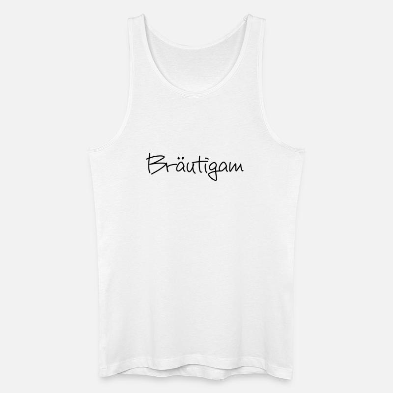 Bräutigam Junggesellenabschied Hochzeit - Männer Bio Tank Top - Weiß