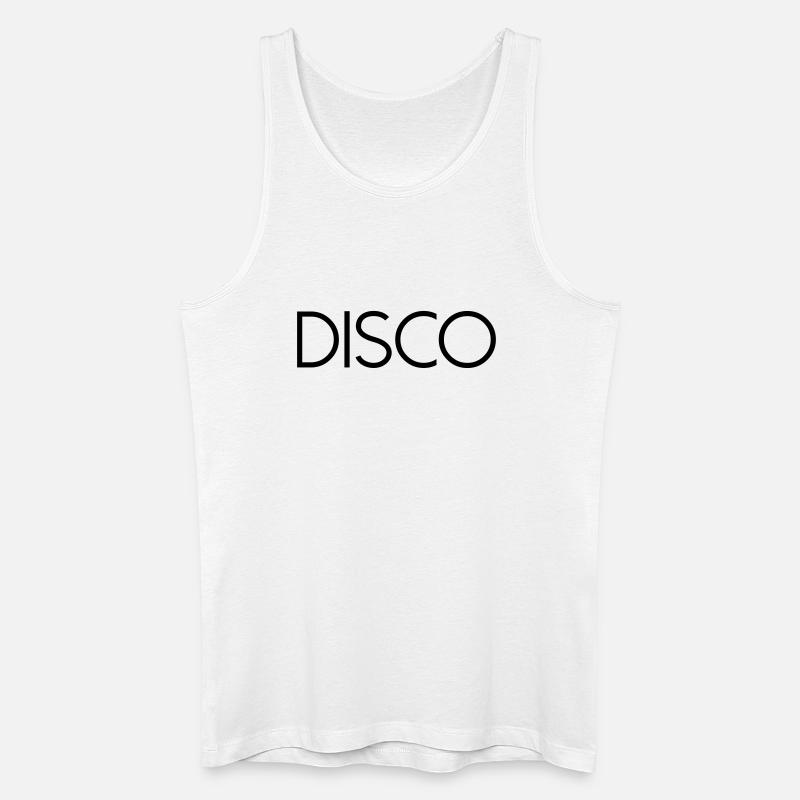 DISCO Diskokugel - Männer Bio Tank Top - Weiß