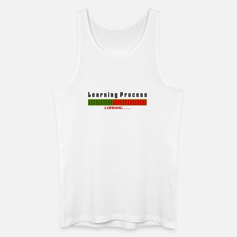 Learning Process Loading white shirt - Men’s Organic Tank Top - white