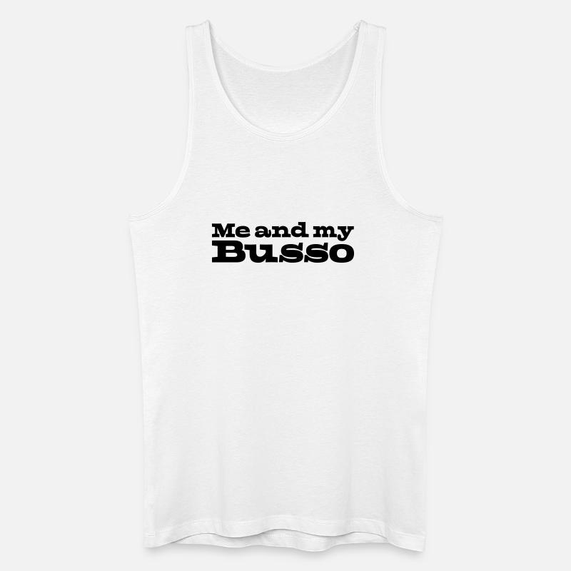 32 Moi et mon Busso - Débardeur bio Homme - blanc