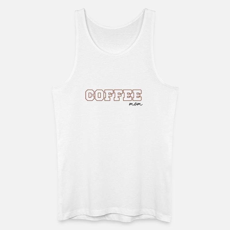 Kaffee Mom - Männer Bio Tank Top - Weiß