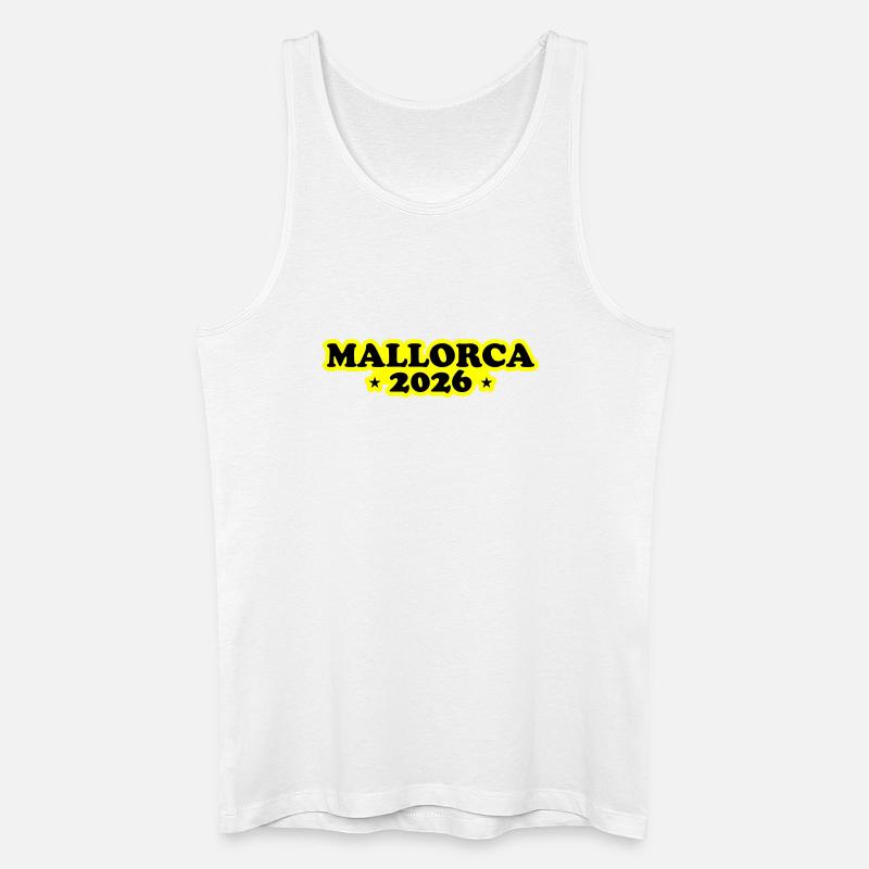 Mallorca 2026 - Männer Bio Tank Top - Weiß