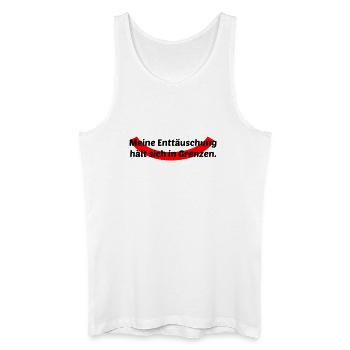 Enttäuschung in Grenzen - Männer Bio Tank Top - Weiß - Vorne