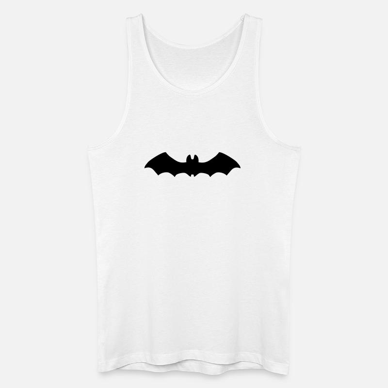 Fledermaus im Flug - Männer Bio Tank Top - Weiß