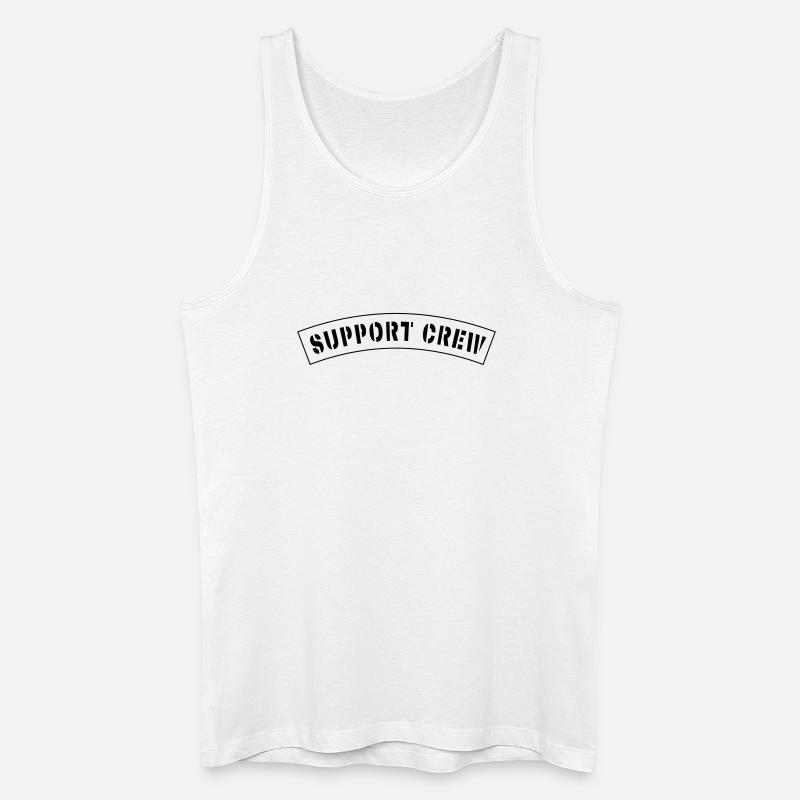 Support crew style patch - Men’s Organic Tank Top - white