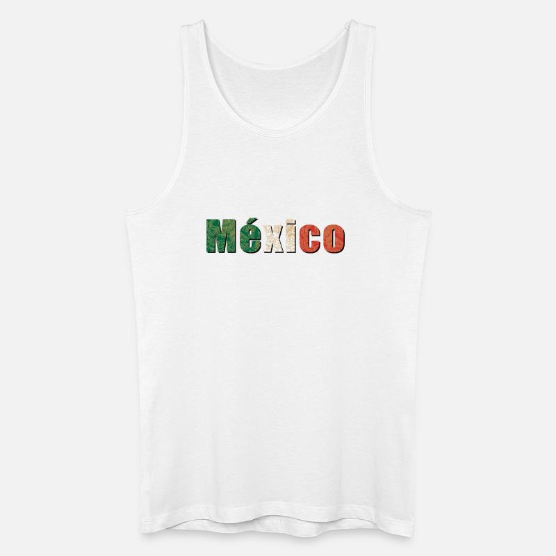 México - Männer Bio Tank Top - Weiß