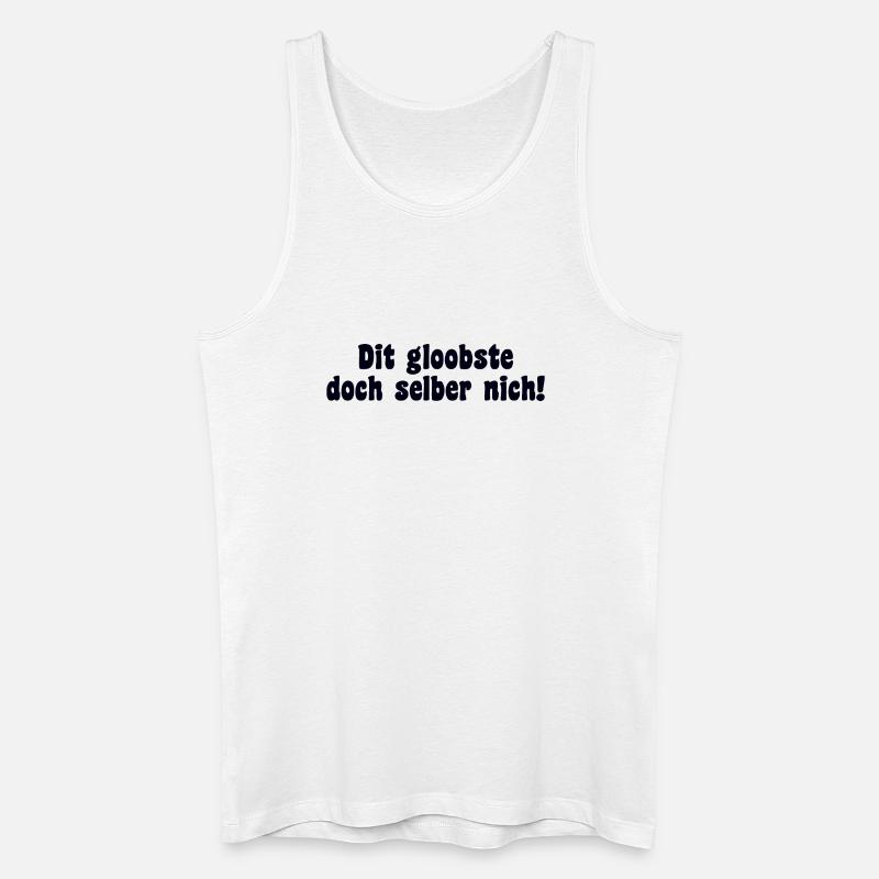 Berlin Spruch Dialekt Retro - Männer Bio Tank Top - Weiß