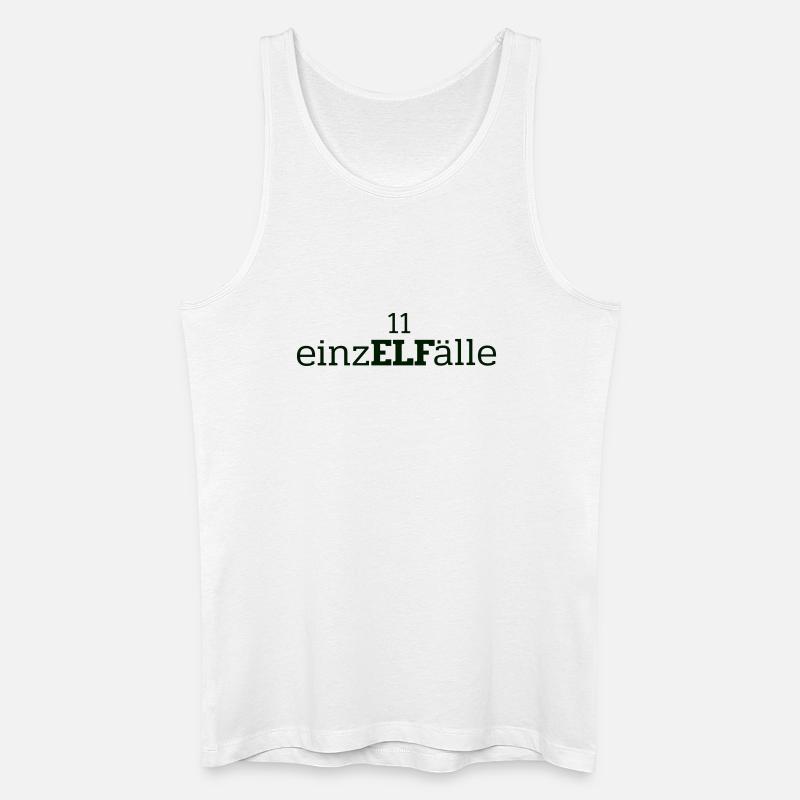11 EINZELFAELLE - Männer Bio Tank Top - Weiß