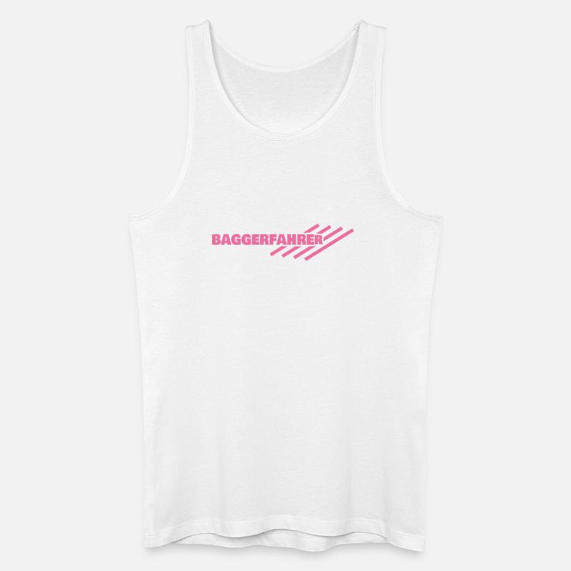 Beruf Baggerfahrer - Männer Bio Tank Top - Weiß