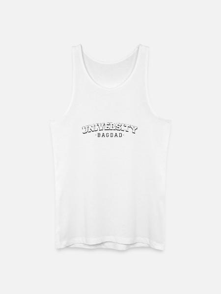 Uni Bagdad - Männer Bio Tank Top - Weiß