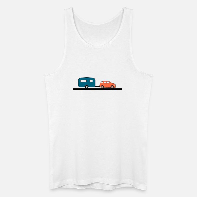 Auto - Männer Bio Tank Top - Weiß