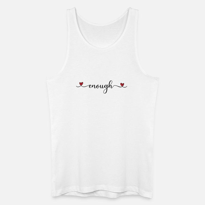 genug - Männer Bio Tank Top - Weiß