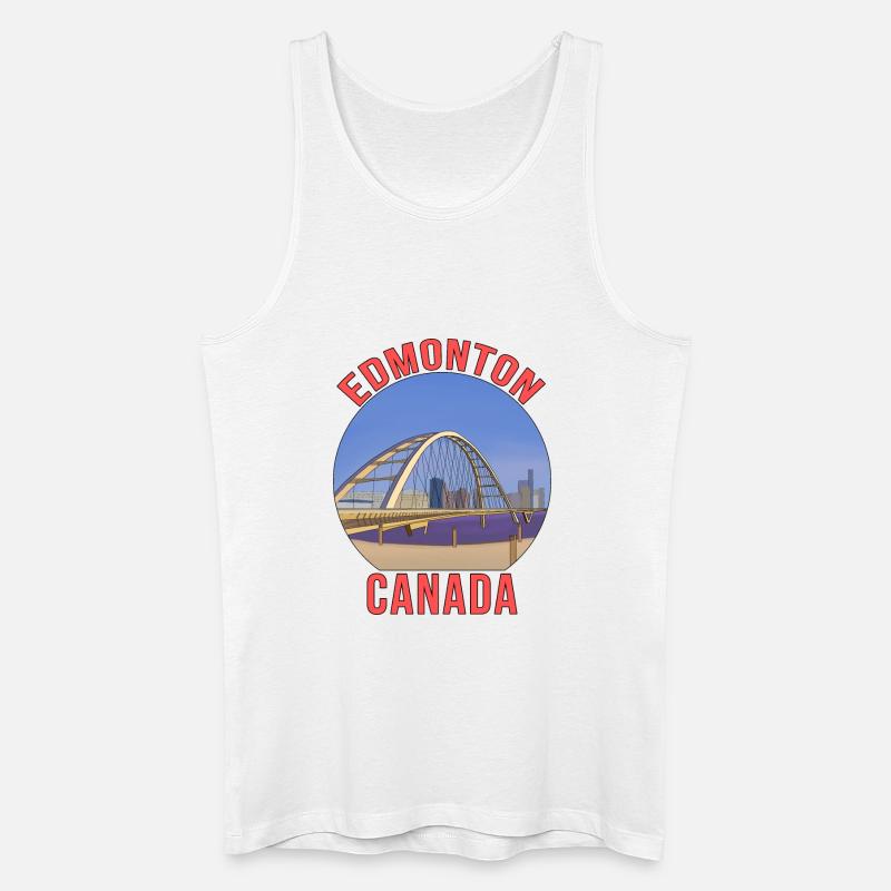 Edmonton, Kanada - Männer Bio Tank Top - Weiß