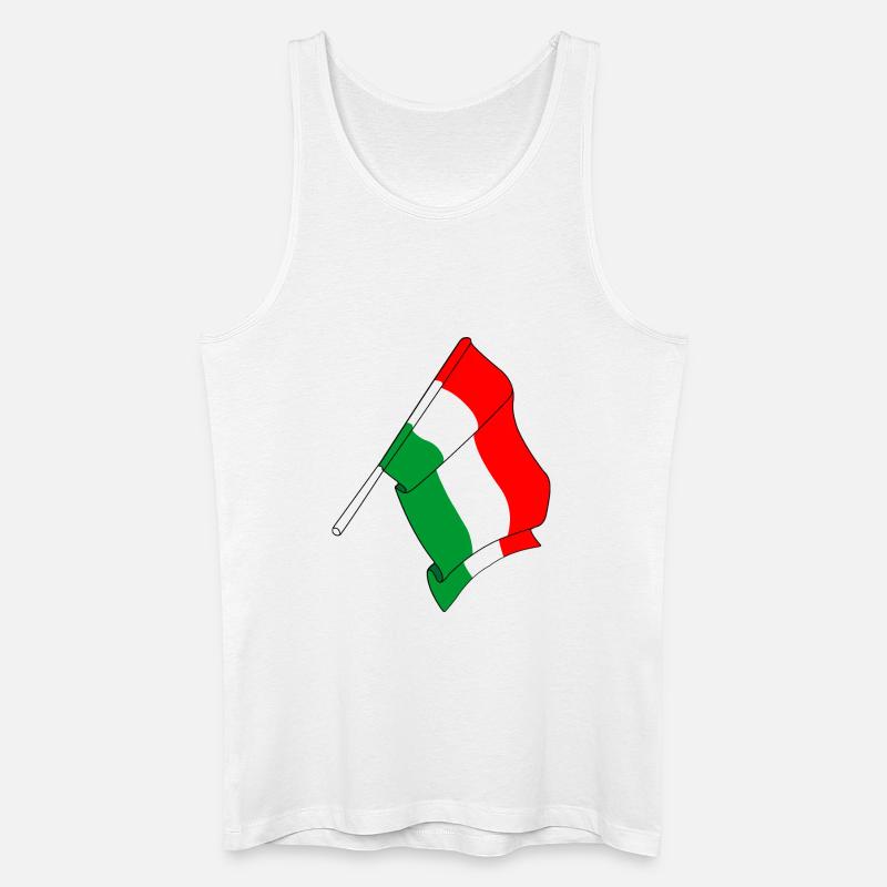 Flagge Ungarn - Männer Bio Tank Top - Weiß