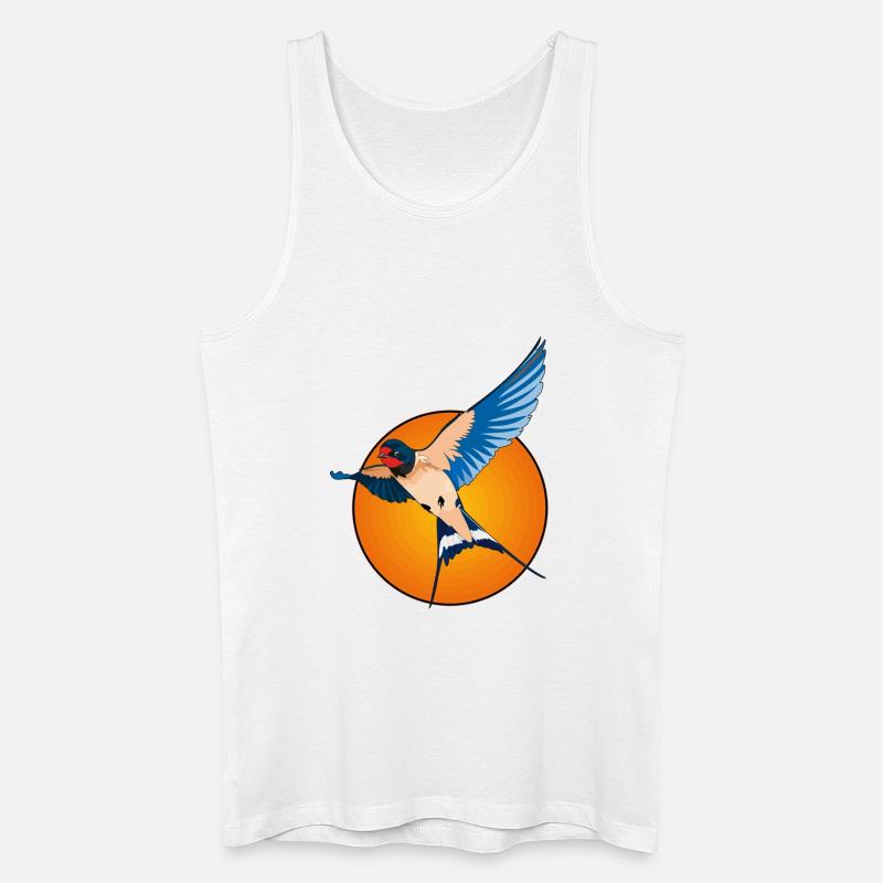 Schwalben 2 - Männer Bio Tank Top - Weiß