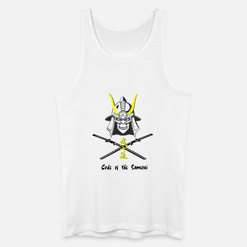 Samuraihelm Kabuto 4 - Männer Bio Tank Top - Weiß