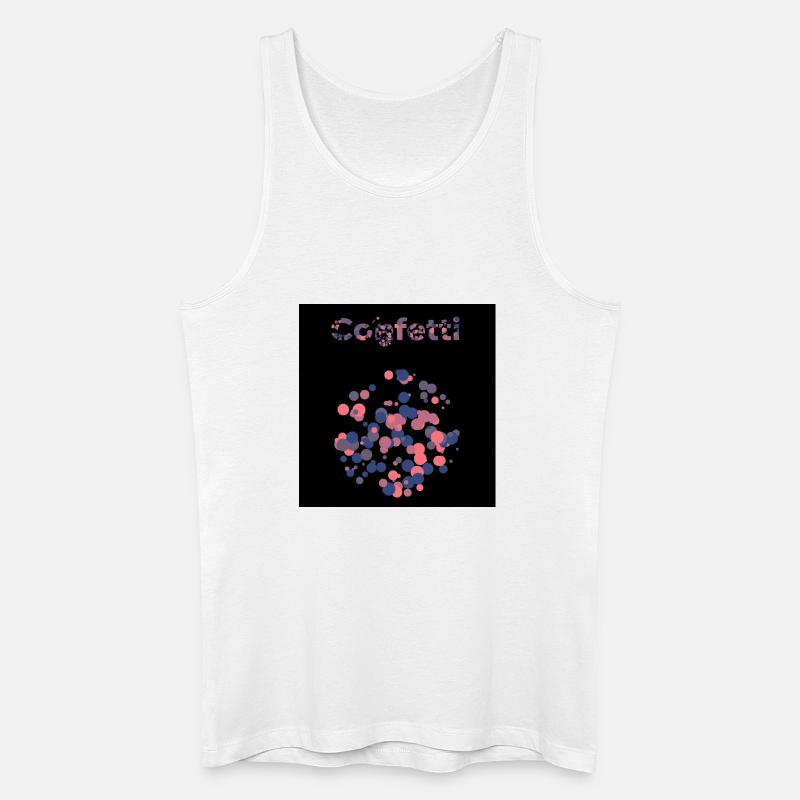 Konfetti - Männer Bio Tank Top - Weiß