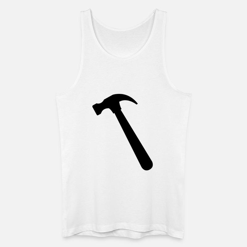 Hammer - Männer Bio Tank Top - Weiß