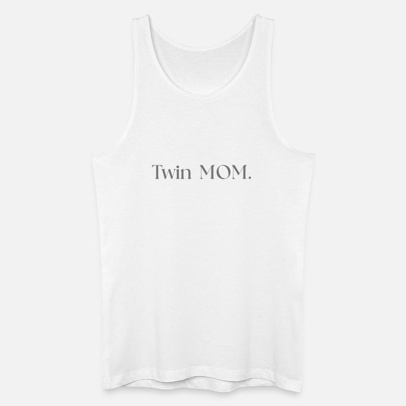 Twin Mama - Männer Bio Tank Top - Weiß