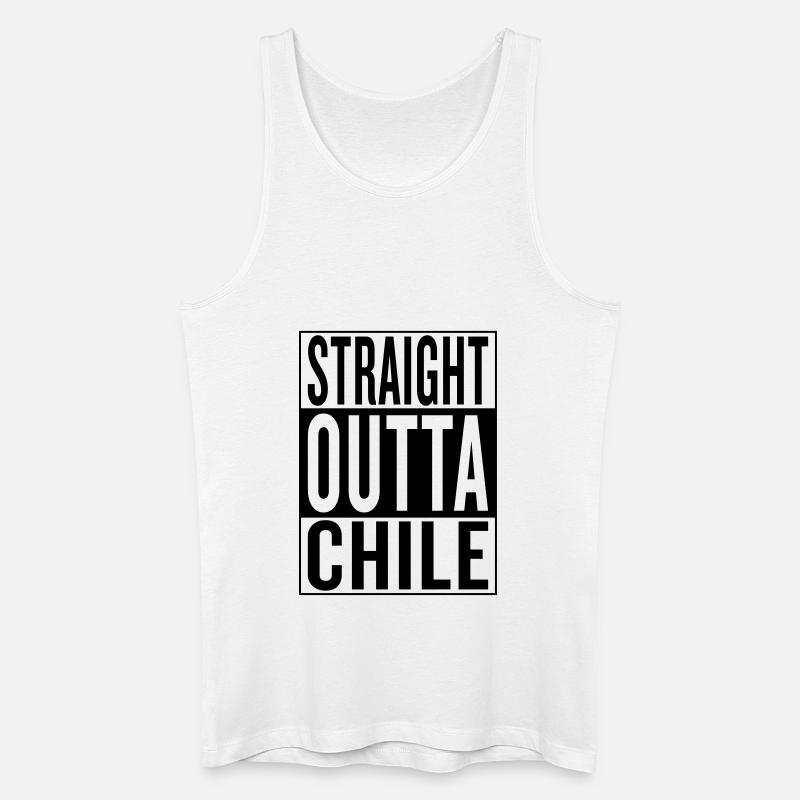 Chile - Männer Bio Tank Top - Weiß