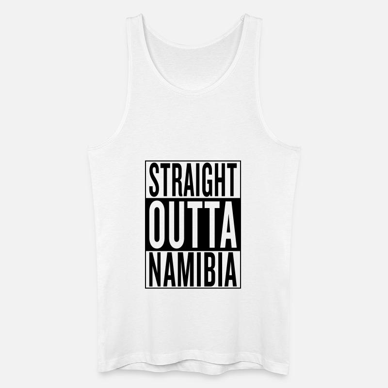 Namibia - Männer Bio Tank Top - Weiß