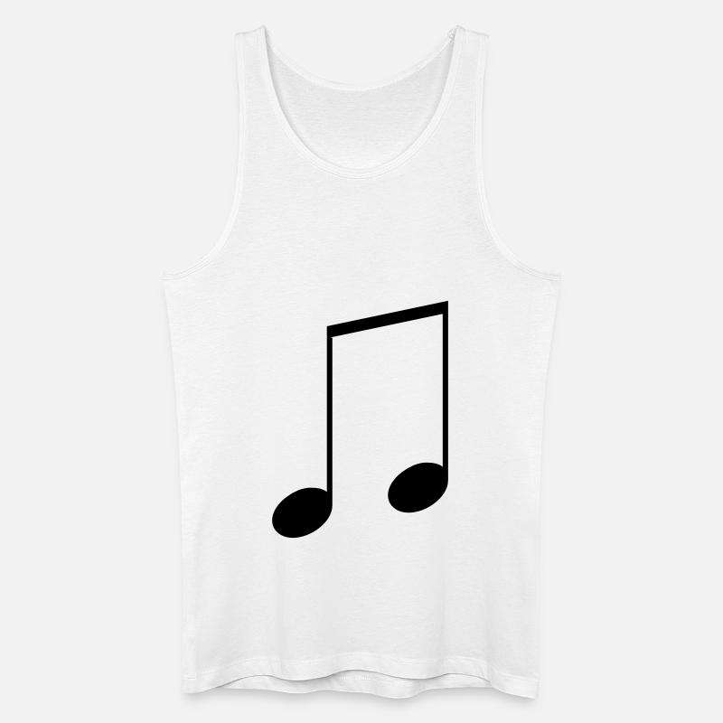Note - Männer Bio Tank Top - Weiß