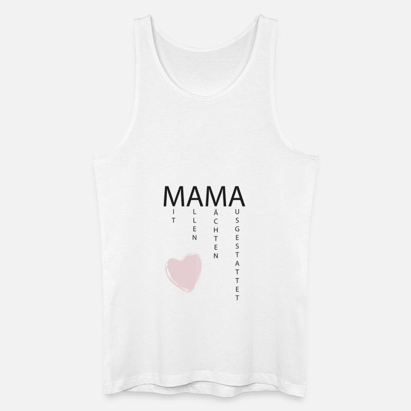 Mama - Männer Bio Tank Top - Weiß