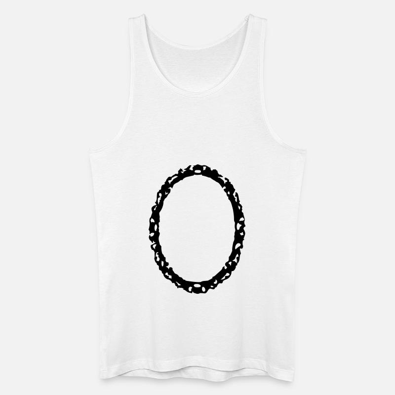 frame1_vec_1de - Männer Bio Tank Top - Weiß