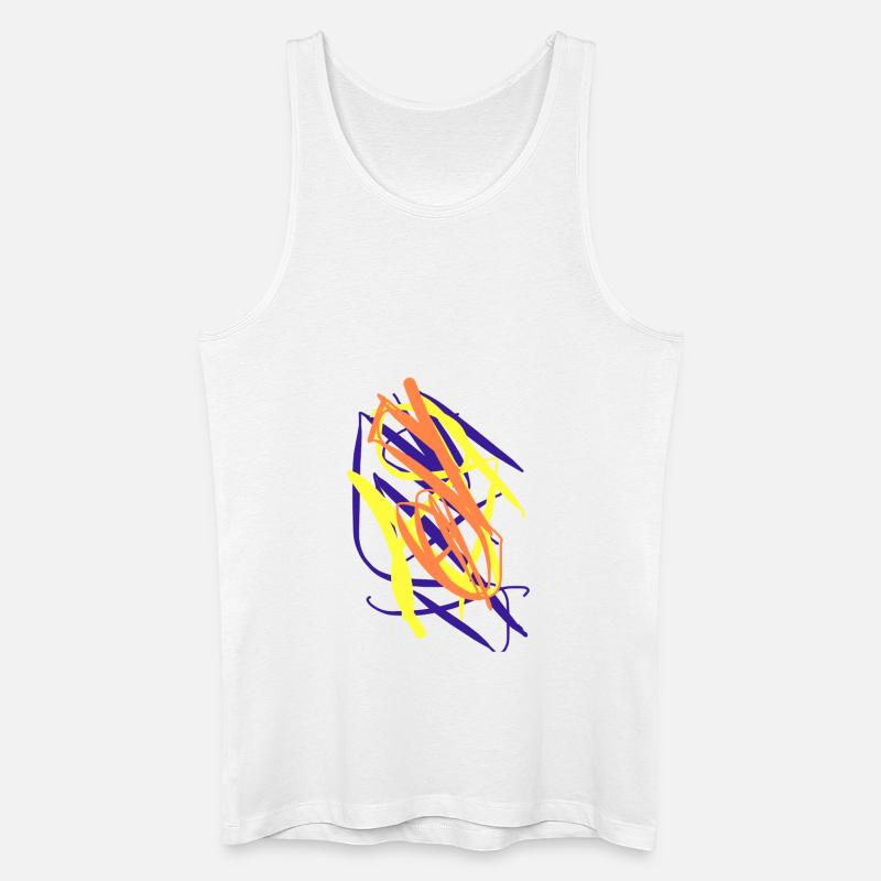 Abstract Abstrakt Abstrait - Männer Bio Tank Top - Weiß