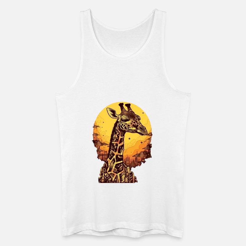 Doudou die Giraffe - Männer Bio Tank Top - Weiß