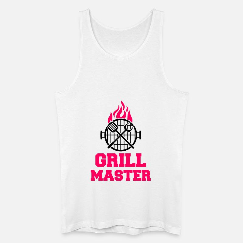 grill master - Männer Bio Tank Top - Weiß