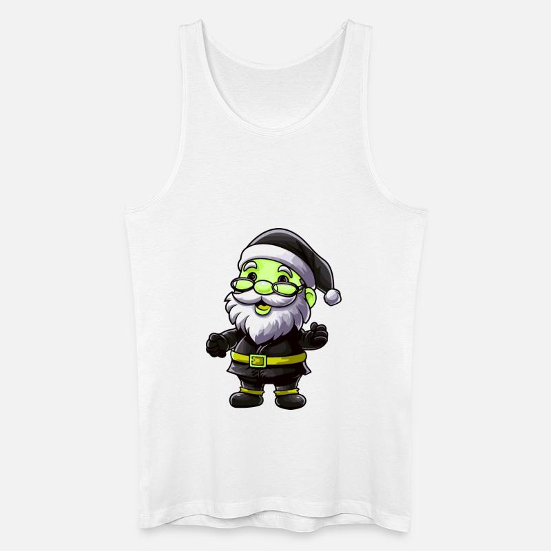 Weihnachtsmann Comic - Männer Bio Tank Top - Weiß