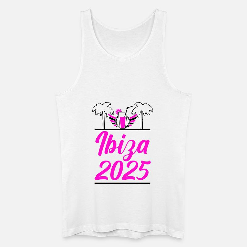 Ibiza 2025 - Männer Bio Tank Top - Weiß